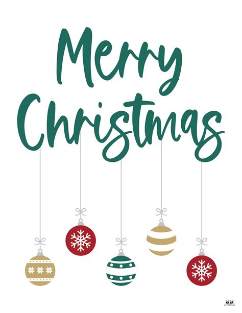 Merry Christmas Printables - 25 FREE Pages | Printabulls