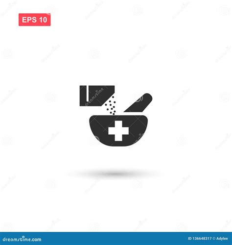 Medical Powder Icon Vector Design Isolated 2 Stock Vector