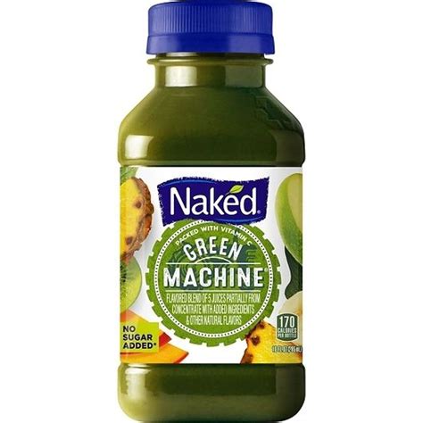 Naked 100 Percent Green Machine Juice Blend Smoothie 10 Fluid Ounce