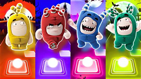 Yellow Oddbods Vs Red Oddbods Vs Blue Oddbods Vs Green Oddbods Tiles