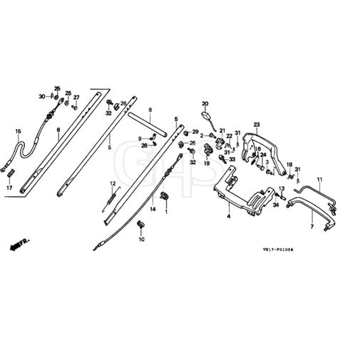 Honda Hrb535k2 Hxe Mzba 6200001 6299999 Handle Pipe Diagram Ghs