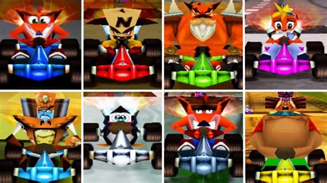 Crash Team Racing All Characters Road To Crash Team Racing Nitro