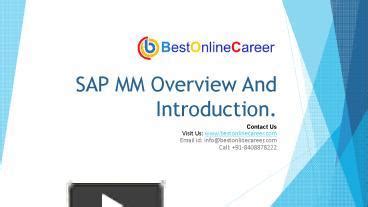 PPT SAP MM Course SAP MM Online Course BOC PowerPoint