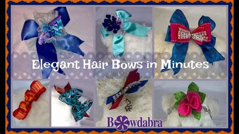 How To Create 7 Elegant Hair Bows In Minutes Without Sew Youtube