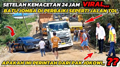 Jalan Mulus Tapi Truck Raksa Terpuruk Di Batu Jomba Perbaikan Besar