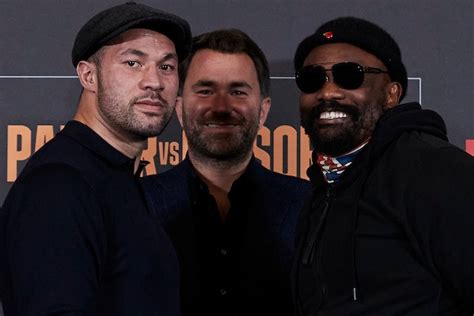 Photos: Joseph Parker, Derek Chisora - Face To Face at Rematch Presser ...