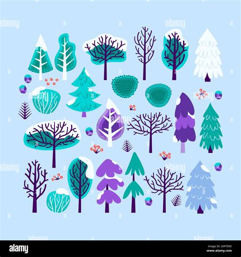 Christmas Big Tree Stock Vector Images Alamy