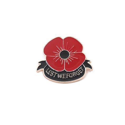 Poppy Badge Lest We Forget Auckland Museum Online Store