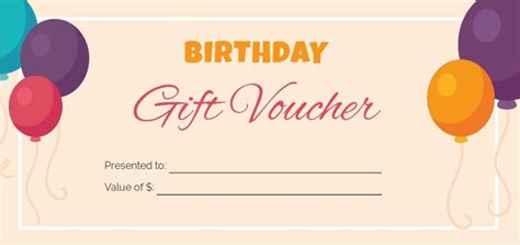 Free Printable Birthday Gift Voucher Template - PRINTABLE TEMPLATES