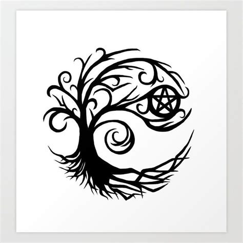 Art Prints Printed Wall Decor Society Tatuaggi Wiccan Idee Per