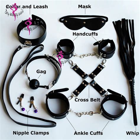 Pcs Leather Fetish Adult Sex Love Game Toy Kit For Couples Women