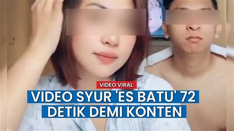 Sosok Pemeran Video Mesum Es Batu 72 Detik Bikin Konten Hanya Untuk