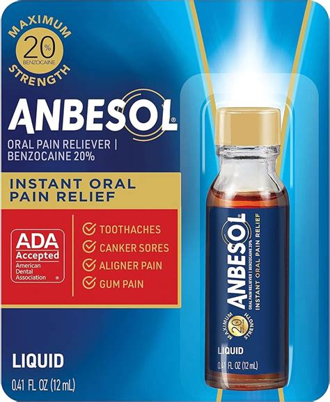 Amazon Anbesol Maximum Strength Oral Anesthetic Liquid Fl