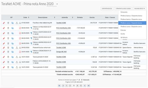 T Account Software Web Per La Gestione Contabilita Di Base Prima Nota