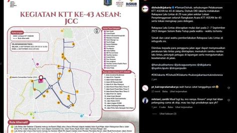 Besok Ktt Asean Jakarta Dimulai Catat Jadwal Penutupan Jalan Disertai