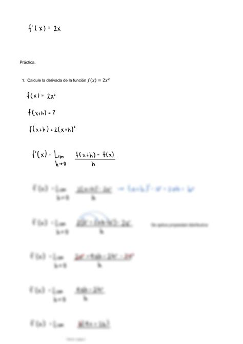 Solution Derivadas Por Definicion Nivel Studypool