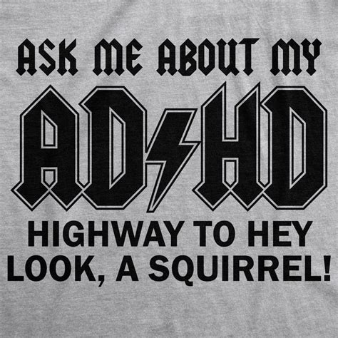 Flip Shirt Ask Me About My ADHD Funny Shirt Squirrel Shirt Etsy