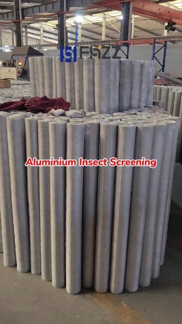 FHZZ Aluminium Insect Screening 1814 Natural Silver Aluminium Mesh