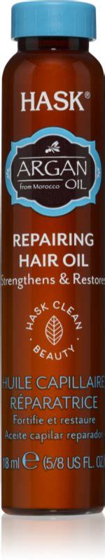 Hask Argan Oil Aceite Regenerador Para Cabello Maltratado O Dañado Notinoes