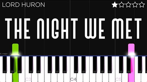 Lord Huron - The Night We Met | EASY Piano Tutorial - YouTube