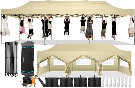 Amazon Cobizi X Pop Up Canopy With Sidewall Heavy Duty