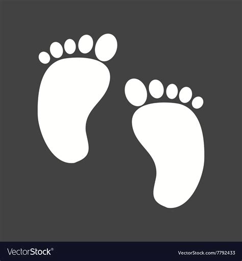 Baby feet Royalty Free Vector Image - VectorStock