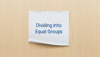 Dividing Into Equal Groups By Cookies And Coffee Tpt