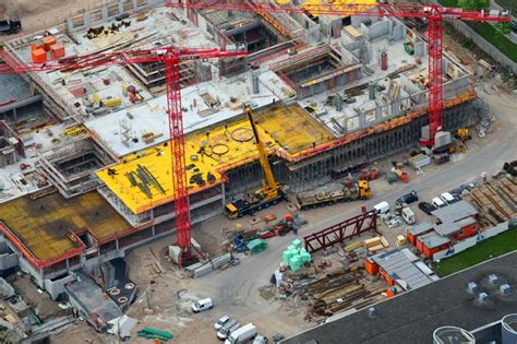 Luftaufnahme Freiburg Im Breisgau Baustelle F R Einen Erweiterungs