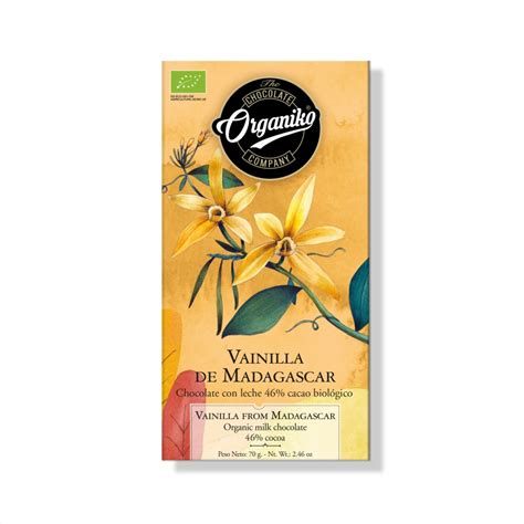 Milk Chocolate Organic Cocoa With Madagascar Vanilla Organiko