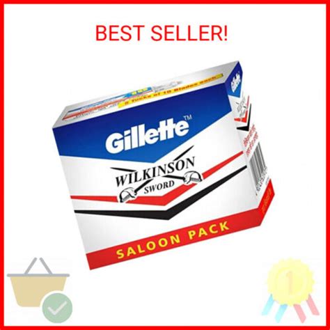 Gillette 100 X Wilkinson Sword Double Edge Safety Razor Blades