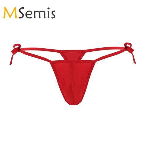 Swimwear Mens Swimsuit Lingerie Underwear G String Bikini Thong Briefs Open Back Underwear With
