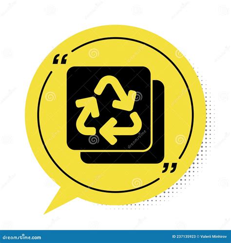 Black Recycle Symbol Icon Isolated On White Background Circular Arrow Icon Environment