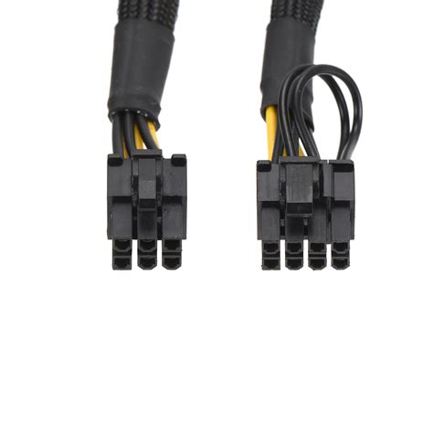 Pcie Cable 6 Pin Male To 8 Pin 6 2 Male Gpu Cable Extension 720mm 28 3 Ebay