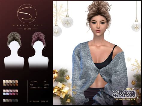 Elegant Updo Hairstyle Belicard The Sims Guide