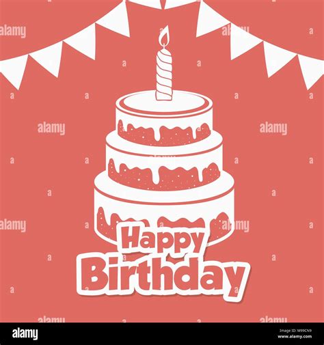 Happy Birthday Colorful Card Design Vector Illustration Graphic Stock Vector Image And Art Alamy