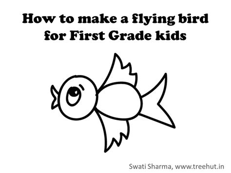 How To Draw A Flying Bird For Kids