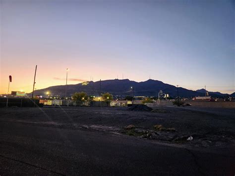 Best Sunset View of El Paso Star: End of Durazno Ave site of Railyard