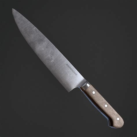 3D Model Kitchen Knife VR AR Low Poly CGTrader