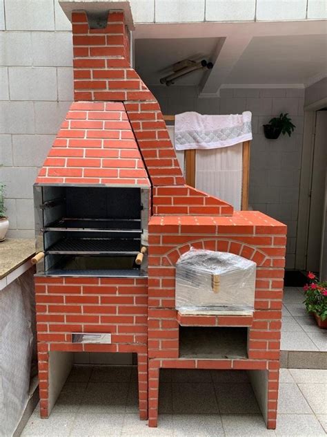 Churrasqueira Grande Cm E Forno De Pizza Napoly Parcelamento