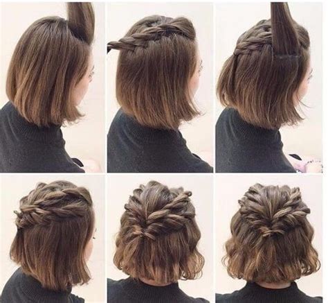 легкие прически самой себе за 5 минут в школу на короткие волосы Cute Hairstyles For Short