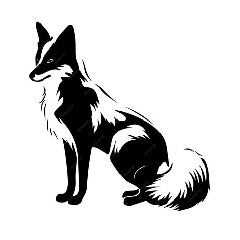 Premium Vector Fox Silhouette Vector Drawing