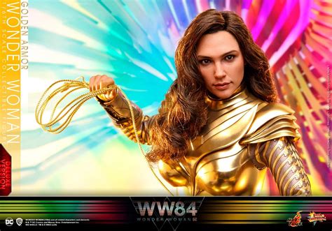 Action Figure Mulher Maravilha Wonder Woman Golden Armor Deluxe Escala Hot Toys