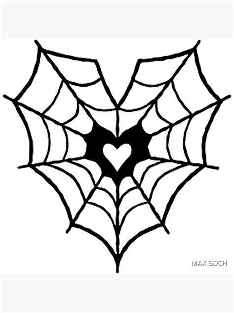 Póster Corazón de telaraña de Sdch Shop Redbubble