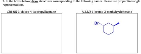 Solved 2in The Boxes Below Draw Structures Corresponding T0 The