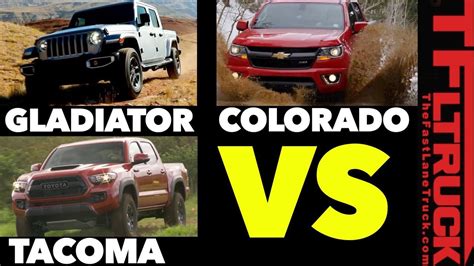 How Does The Jeep Gladiator Compare To The Toyota Tacoma Chevy