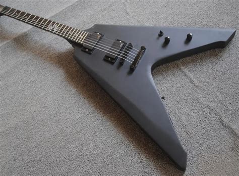 James Hetfield Vulture Heavy Metallic Flying V Headless Electric Guitar