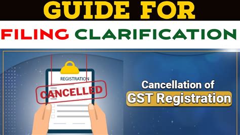 Submit Reply Of Pending For Clarification In Gst Cancellation Process