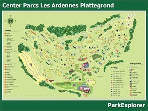 Plattegrond Van Center Parcs Les Ardennes Parkexplorer