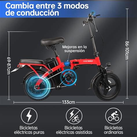 Honeywhale Bicicleta El Ctrica Para Adulto Con Rebaja De M S De