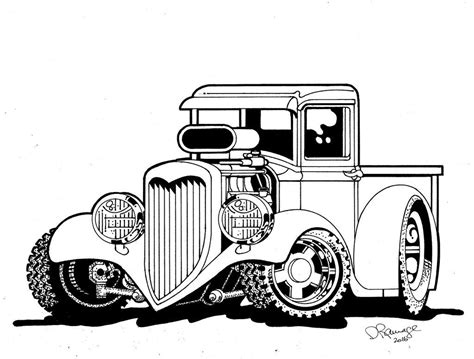 Coloring Pages Monster Trucks Hot Rods Coloring Pages